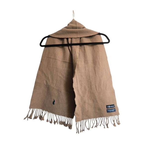 Ralph Lauren Tan Scarf with Fringe - Picture 2 of 5